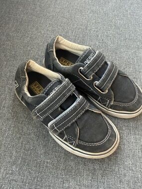 Sperry Kids' Dark Gray Velcro Slip-On Sneakers